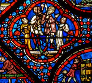 Fenêtre de Noé : une paire de nephilim - French School
