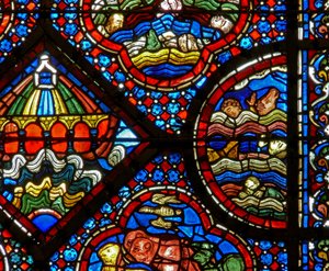 Fenêtre de Noé : le déluge - French School