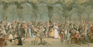 Le jardin du Palais Royal - French School