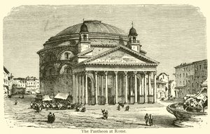 Le Panthéon à Rome (gravure) - French School