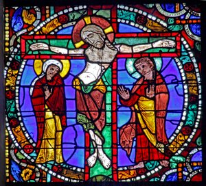 La Passion : La crucifixion avec Sainte Marie et Saint Jean