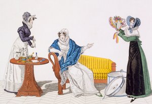 Le remède parfait ou, Le chapeau de Longchamp, planche 113 de Le Bon Genre, début du 19e siècle - French School