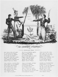 Le serment polonais, chanson des lanciers polonais, vers 1830