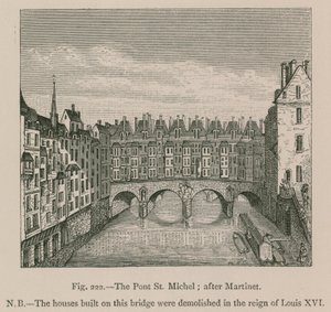 Le Pont St. Michel; d