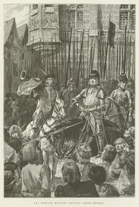 Les Princes étaient devant leurs maisons - French School