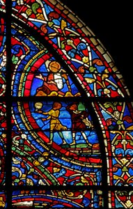 Le Fils Prodigue : les majordomes servent le repas ; un ange
