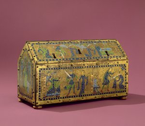 Le Reliquaire de Sainte Valérie, Limoges, c.1170 (cuivre et émail)