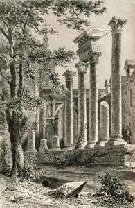Le théâtre romain, Besançon, au XIXe siècle, de 