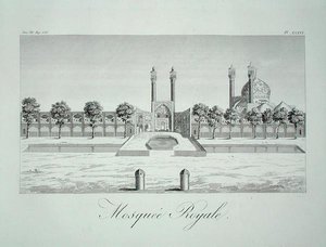 La mosquée royale à Ispahan, de 