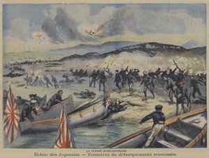 La guerre russo-japonaise : une tentative de débarquement des troupes japonaises est repoussée - French School