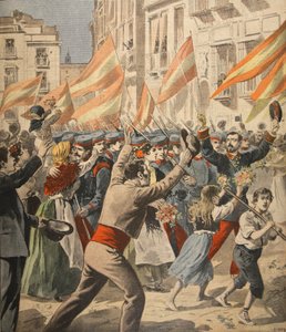 La guerre hispano-américaine, illustration du Petit Journal : Supplément illustré, 18 mai 1898 - French School