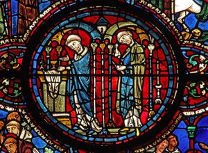 Saint Lubin : Communion : vin - à l