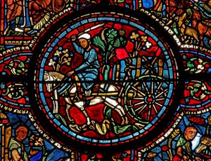 Saint Lubin : transport du vin - French School