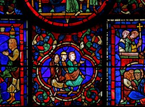 La fenêtre de Saint Martin : décorative - French School