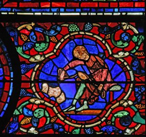 La fenêtre de Saint Martin : donateurs - cordonniers