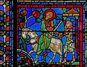 La fenêtre de Saint Martin : le saint partage son manteau