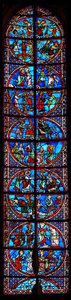 Le vitrail de Saint Pierre et Saint Paul - French School