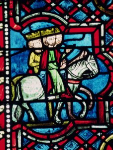 Les trois mages à cheval, XIIIe siècle - French School
