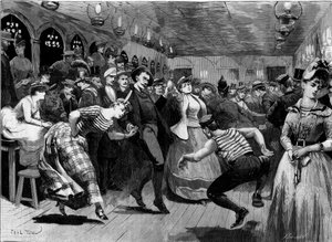 Le bal du jeudi soir à « La Grenouillère » autour de Paris - French School