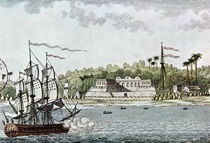 La ville de Saint-Louis, Sénégal, de L