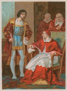 Le traité entre le roi François Ier et le pape Léon X - French School