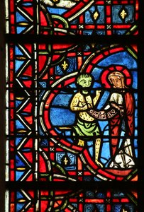 La Vierge Marie récupère le pacte de Théophile du diable - French School