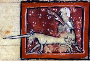 La Vierge et la Licorne - Bestiaire français du 14ème siècle. Milan, Biblioteca Trivulziana