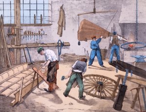 Le charron, vers 1860