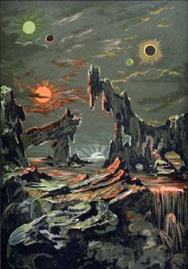 Le Monde des Quatre Lunes et Quatre Soleils, illustration de L