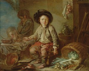 Le Dîner du jeune ramoneur - French School