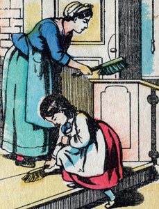 Les activités des filles de bonnes familles : les travaux ménagers - Image d