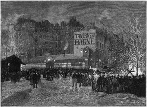 La fête annuelle de Montmartre et la Taverne du bagne à Paris, dans « Le Monde Illustré »