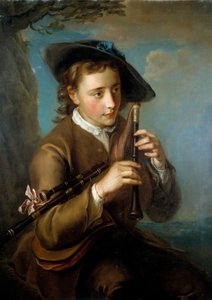 Le joueur de cornemuse - French School