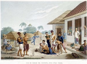 Le bazar de Coupang, île de Timor - French School