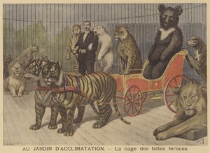 La cage des animaux féroces au Jardin d