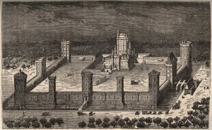 Le château de Vincennes au XVIIe siècle - gravure dans « Histoire de France » par Victor Duruy (1811-1894) - 1882 - French School