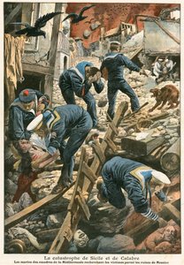 La catastrophe de la Sicile et de la Calabre - French School
