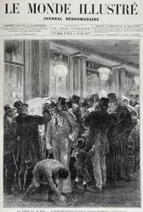 La crise du 16 mai : lecture des journaux - dans « Le monde illustré » de mai 1877 - French School