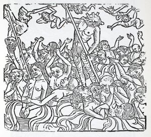 Les damnés en enfer - French School
