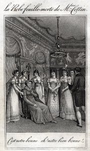 La robe feuille morte de Madame Cottin (Sophie Cottin Rostand) (1770-1807) écrivaine française. - French School