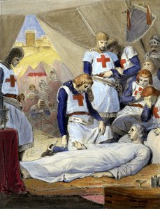 La mort de Saint Louis, pendant la 8e Croisade - French School