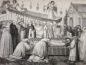 La mort de Saint Benoît de Nursie à l