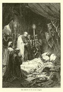 La mort de Saint Louis - French School
