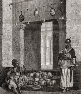 La porte de la mosquée El Assaneyn au Caire, Égypte, de "L