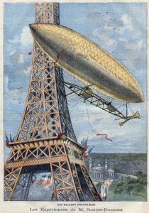 Les expériences en ballon dirigeable de M. Alberto Santos-Dumont