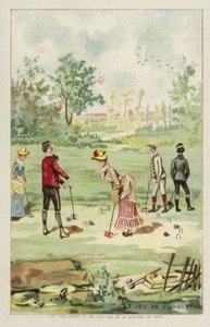 Le jeu de croquet - French School