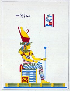 La déesse Neith, illustration du Pantheon égyptien : collection des personnages mythologiques de l