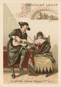 La guitare : étudiant espagnol (18ème siècle)