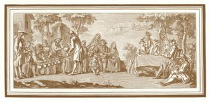 Le repas des moissonneurs - French School