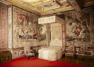 La chambre du roi avec des tapisseries des Gobelins d